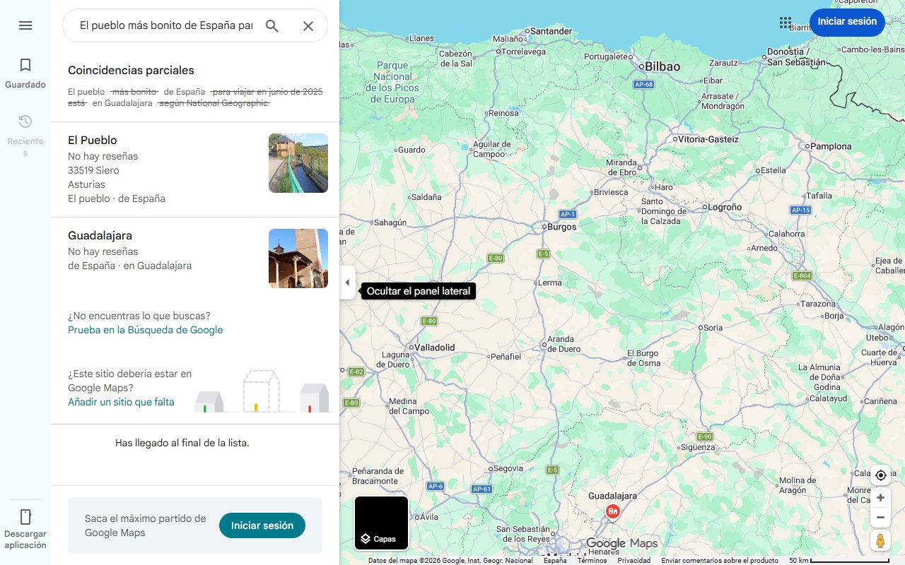Mapa de El pueblo más bonito de España para viajar en junio de 2025 está en Guadalajara según National Geographic