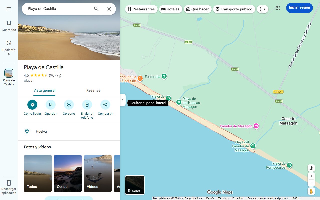 Mapa de Este es el pueblo que tiene las playas más bonitas de Huelva, según National Geographic