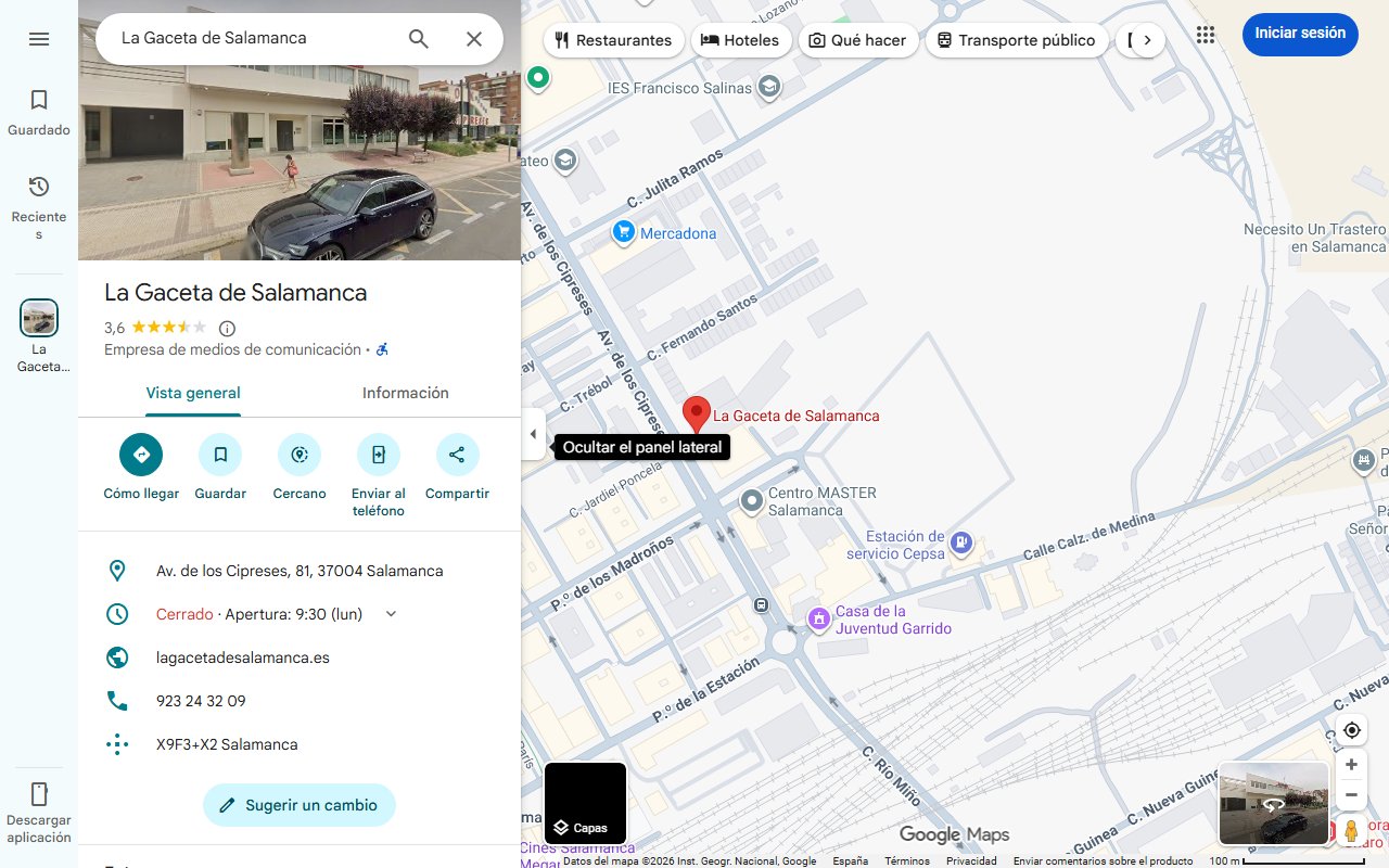 Mapa de El pueblo salmantino orgulloso de tener uno de los paisajes más espectaculares de Europa | La Gaceta de Salamanca