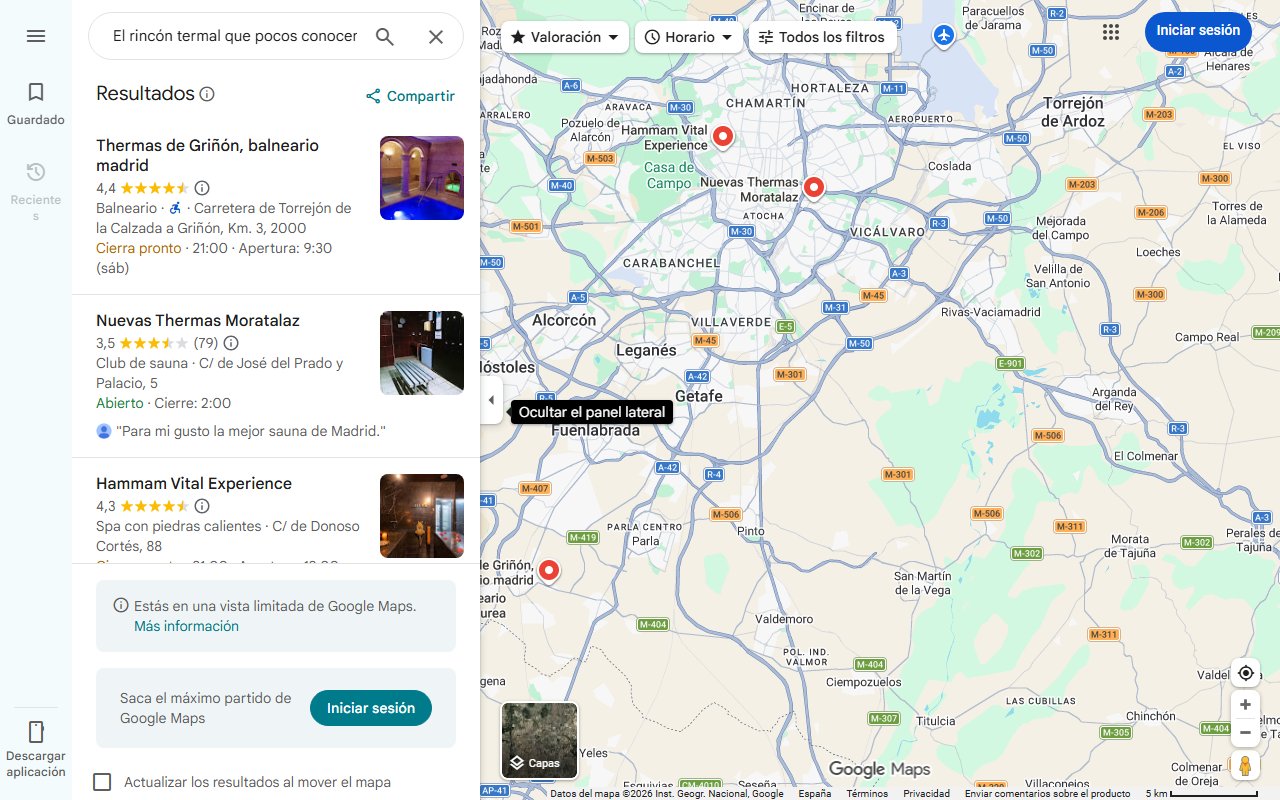 Mapa de El rincón termal que pocos conocen y vale la pena visitar