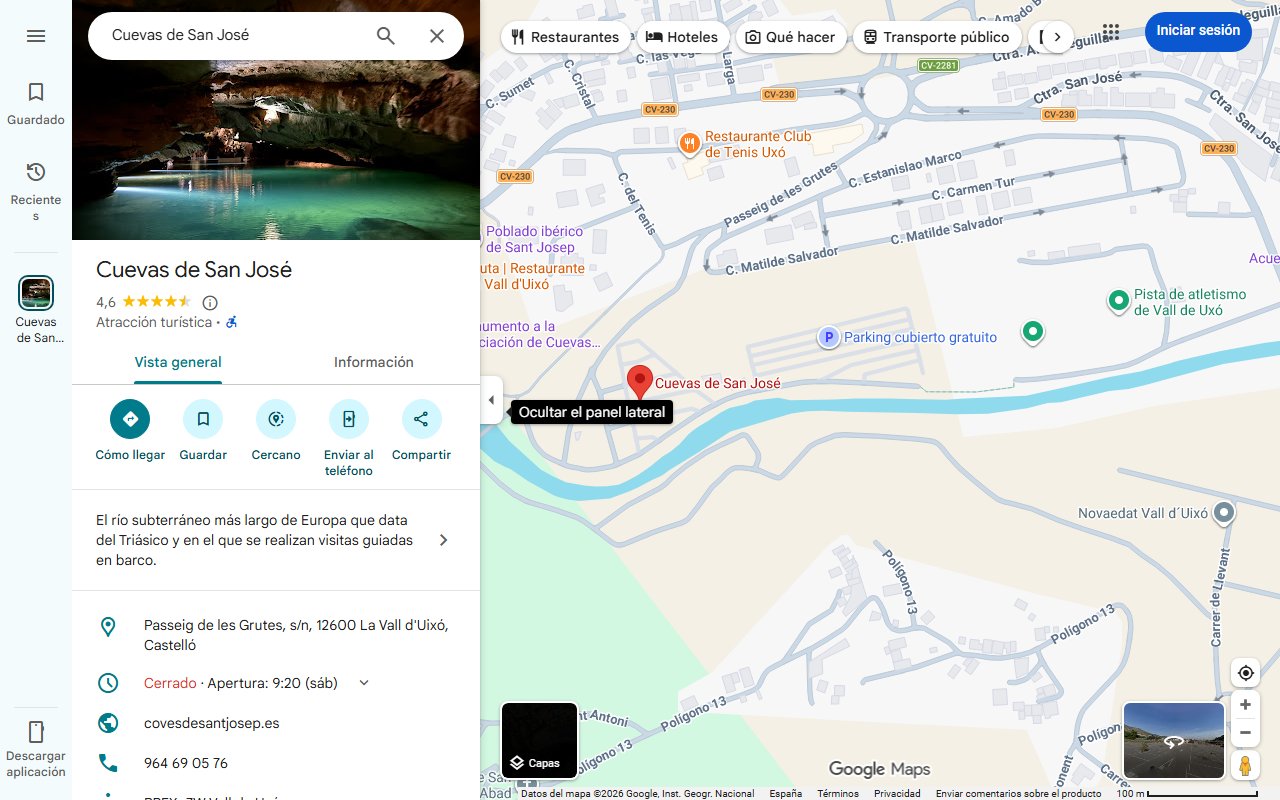 Mapa de El río subterráneo más largo de Europa está en España: un paseo por las cuevas del Mediterráneo