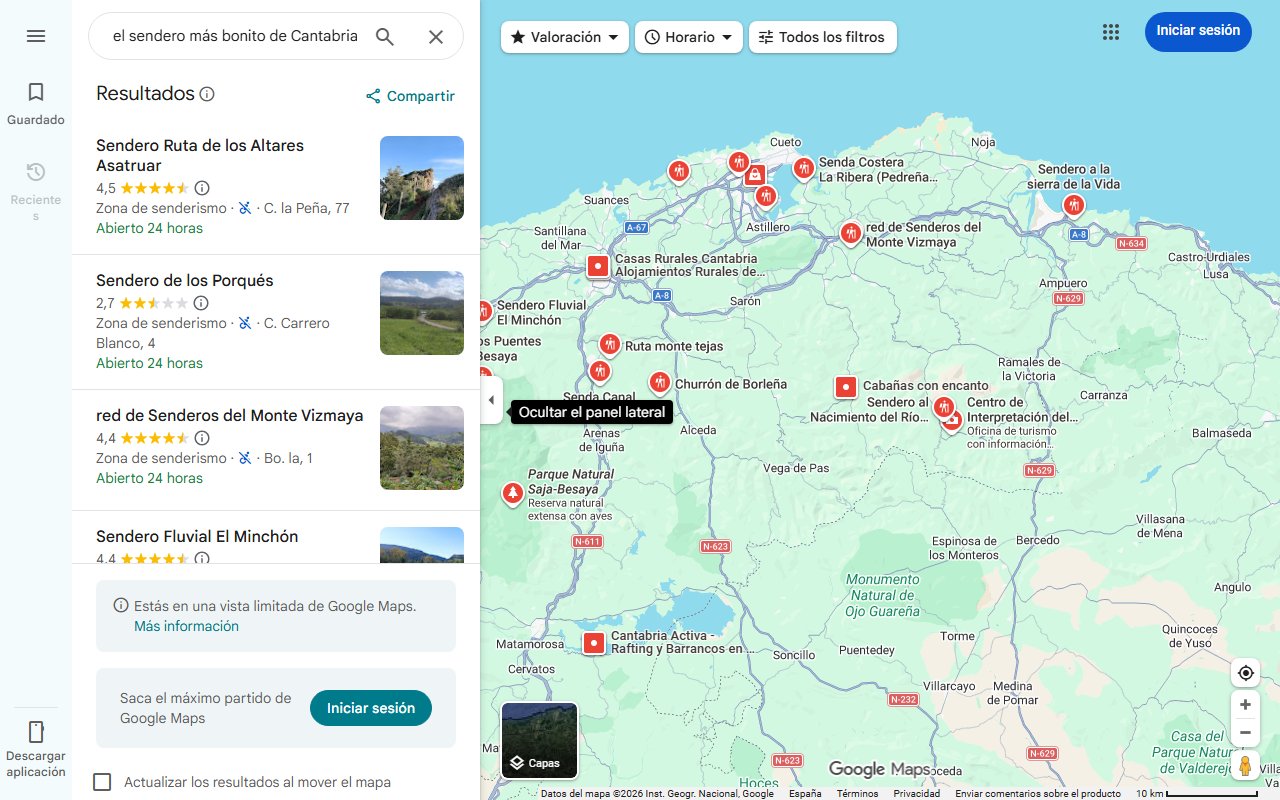 Mapa de Descubre el sendero más bonito de Cantabria: una ruta mágica y fluvial con pasarelas y cascadas