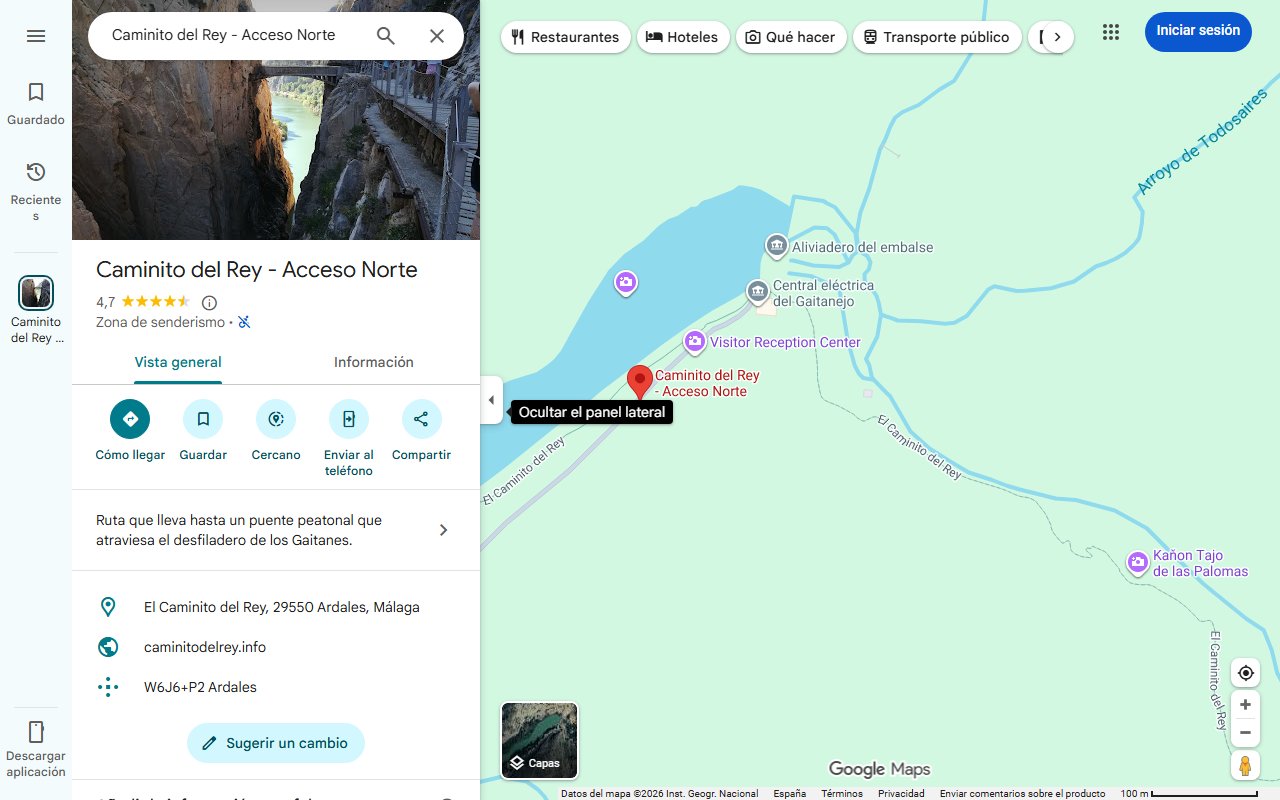 Mapa de Conoce el sendero más bonito de España, capaz de plantar cara al Caminito del Rey