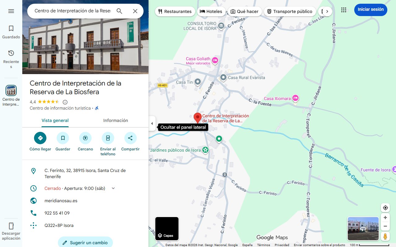 Mapa de En una Reserva de la Biosfera y declarado Bien de Interés Cultural: el bellísimo pueblo de Salamanca a 1136 metros de altitud
