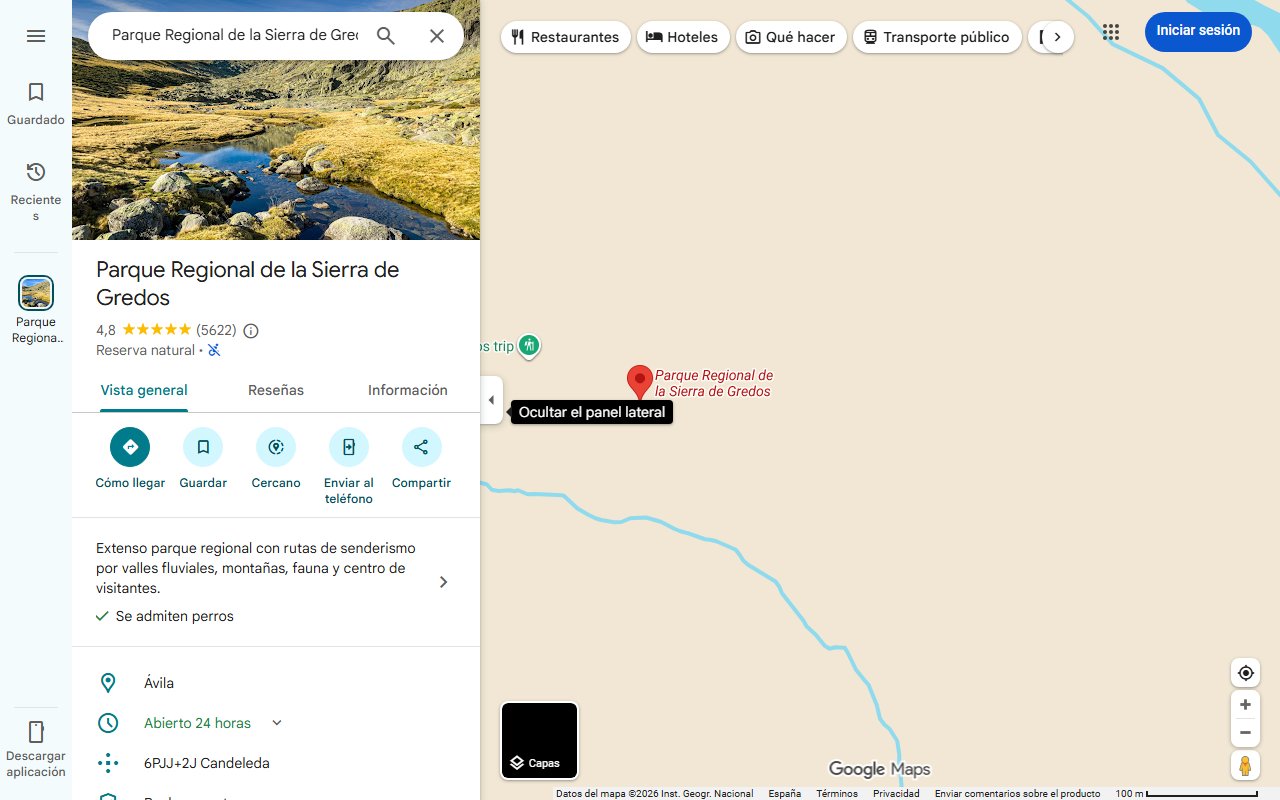 Mapa de Enclavado en la Sierra de Gredos: el asombroso castro celta con restos de murallas milenarias