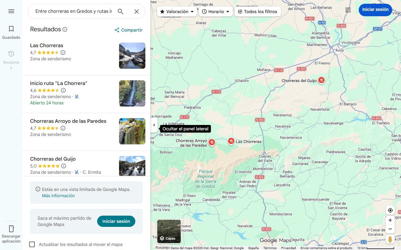 Mapa de Entre chorreras en Gredos y rutas imperiales cacereñas: el precioso pueblo de La Vera al que echar el guante en verano