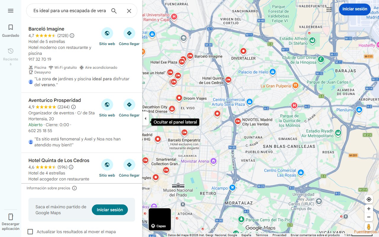 Mapa de Es ideal para una escapada de verano: descubre unos increíbles  jacuzzis naturales esculpidos en la roca a solo 1 hora de Madrid