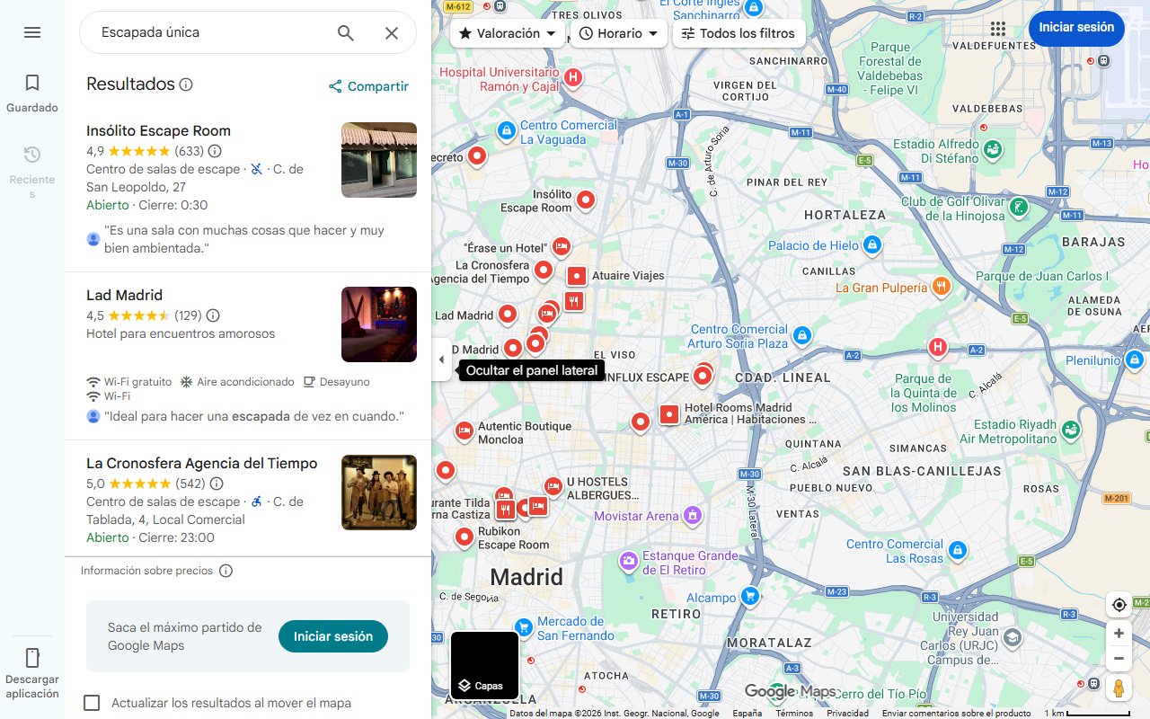 Mapa de Escapada única: descubre el corazón secreto de la Sierra Norte de Madrid