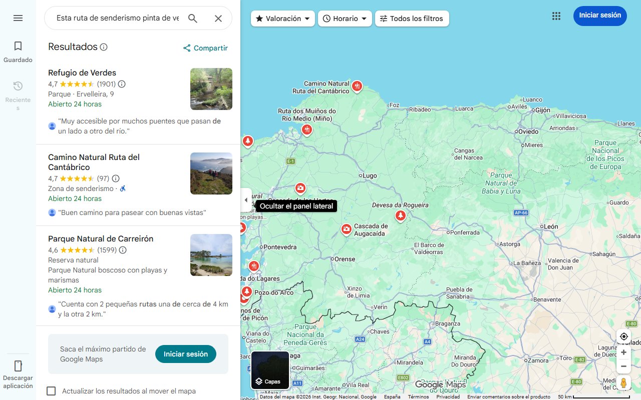 Mapa de Esta ruta de senderismo pinta de verde el corazón de Galicia: árboles centenarios y puentes de madera a menos de 2 horas de A Coruña