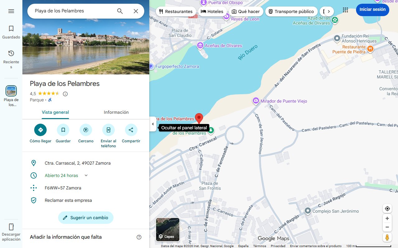 Mapa de Estas son las 9 zonas en las que te puedes bañar en Zamora