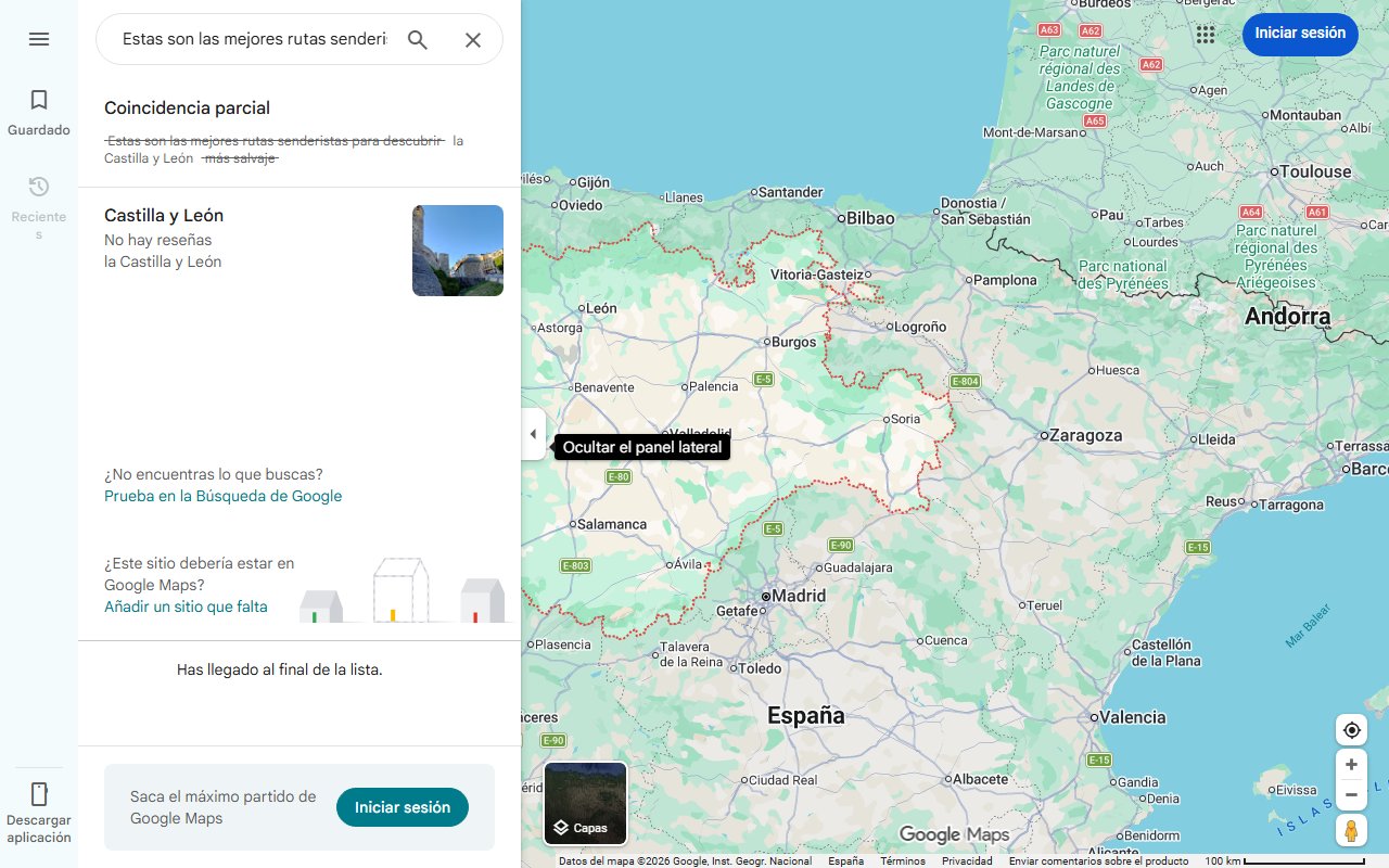 Mapa de Estas son las mejores rutas senderistas para descubrir la Castilla y León más salvaje
