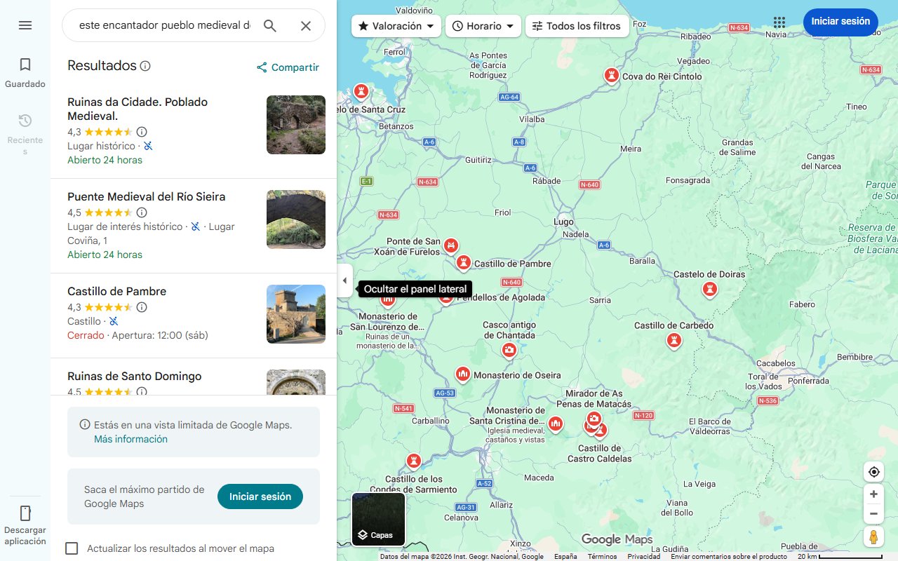 Mapa de Descubre este encantador pueblo medieval de Galicia: una joya escondida en Orense que se transforma en verano