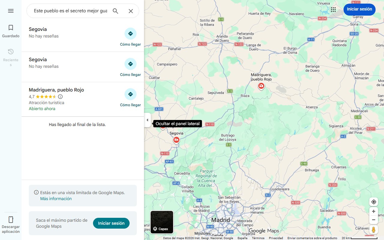Mapa de Este pueblo es el secreto mejor guardado de la provincia de Segovia: a menos de 30 minutos de la capital