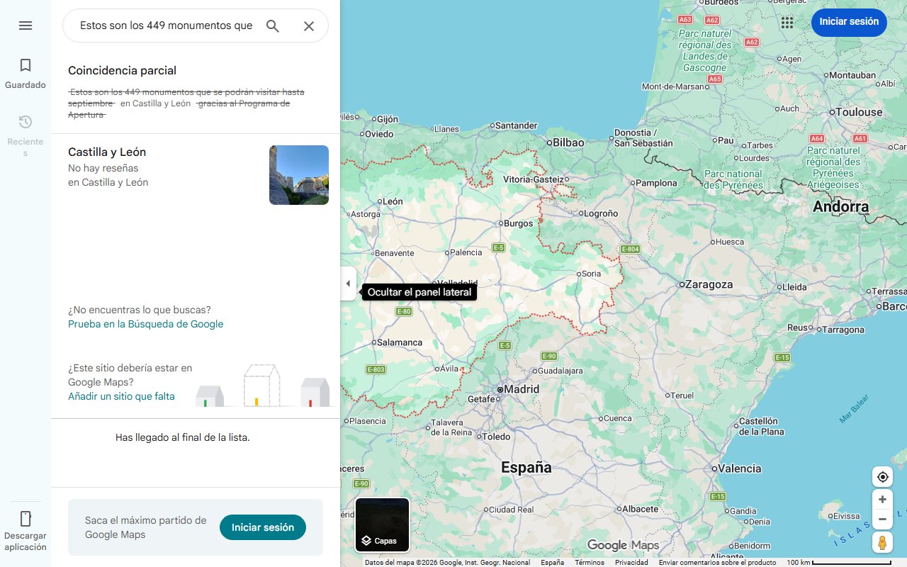 Mapa de Estos son los 449 monumentos que se podrán visitar hasta septiembre en Castilla y León gracias al Programa de Apertura