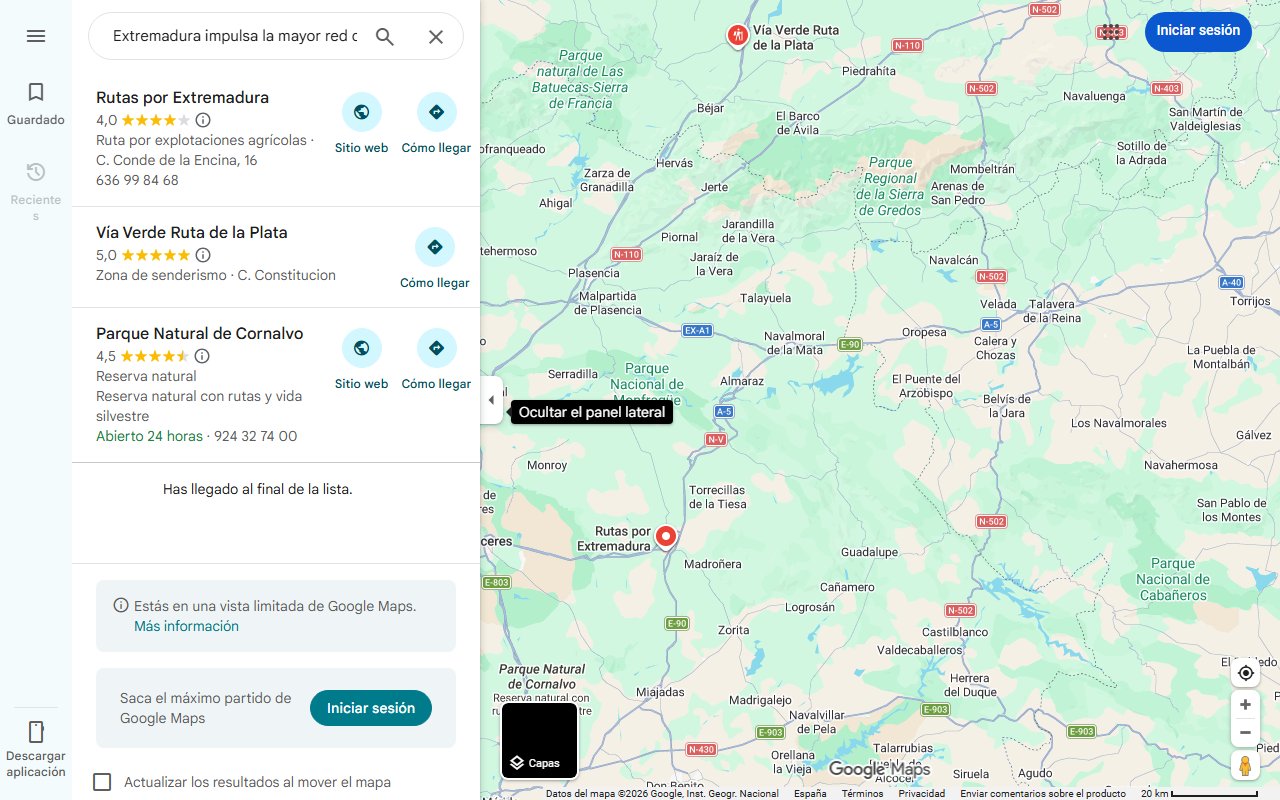 Mapa de Extremadura impulsa la mayor red de senderos accesibles de Europa
