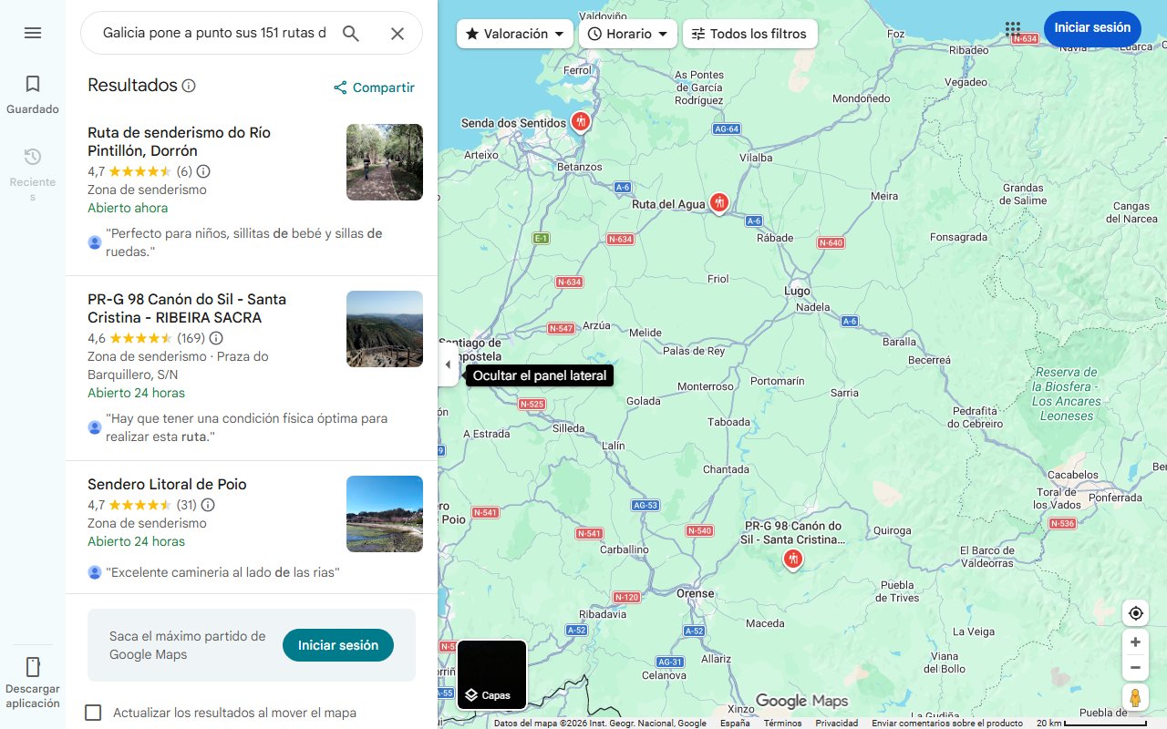 Mapa de Galicia pone a punto sus 151 rutas de senderismo: casi 2.000 kilómetros de naturaleza en estado puro