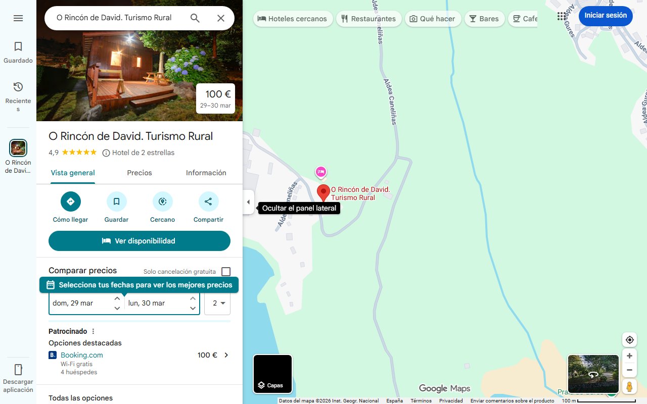 Mapa de Descubre la aldea de cuento de este rincón de Galicia: con casas de pizarra en plena naturaleza y junto a varias cascadas