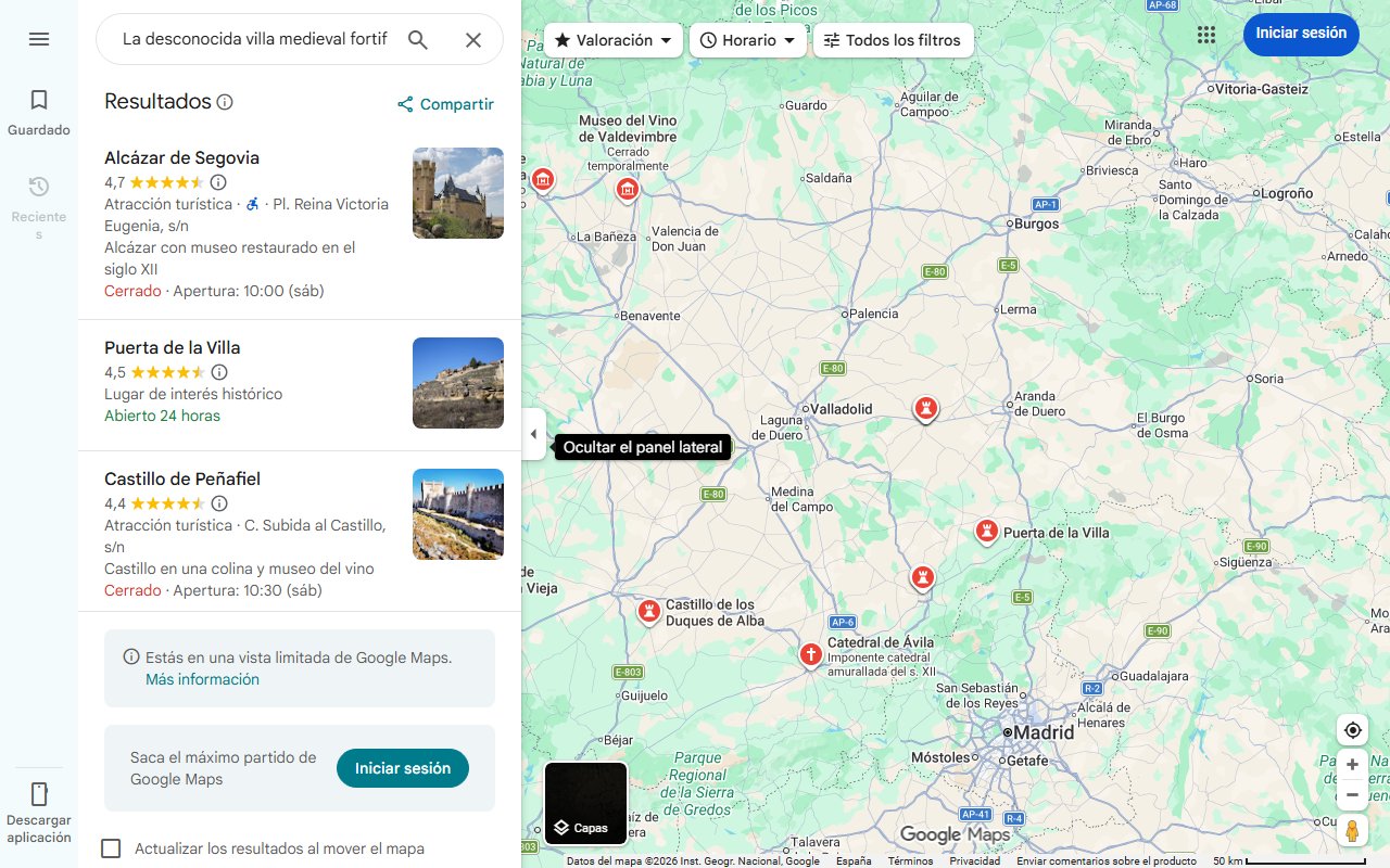Mapa de La desconocida villa medieval fortificada que tienes que visitar sí o sí en Castilla y León: en lo alto de un cerro y junto a un embalse