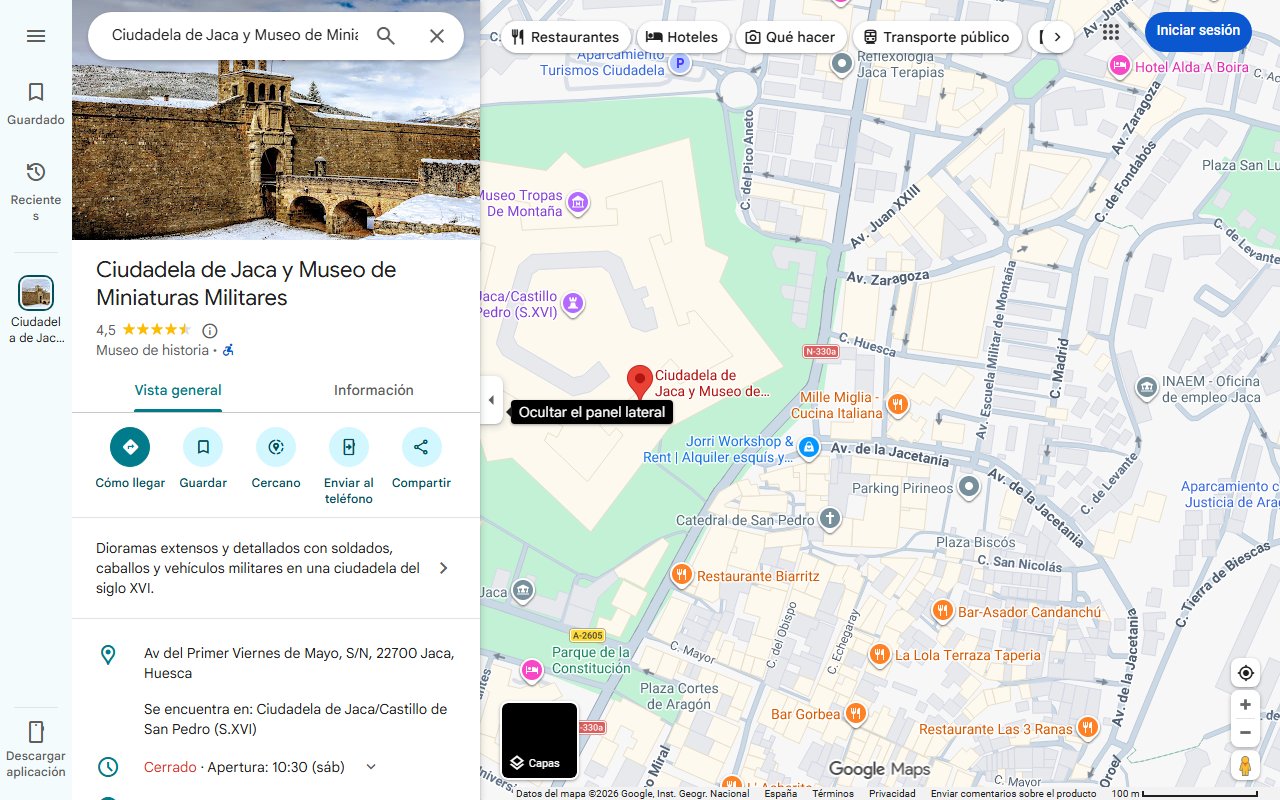 Mapa de La fortaleza pentagonal mejor conservada de España está en Aragón: es Bien de Interés Cultural y no puedes dejar de visitarla