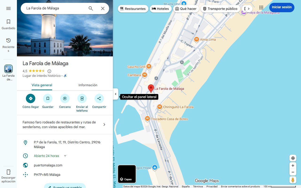 Mapa de La insólita playa de Málaga que tiene agua salada y dulce: 