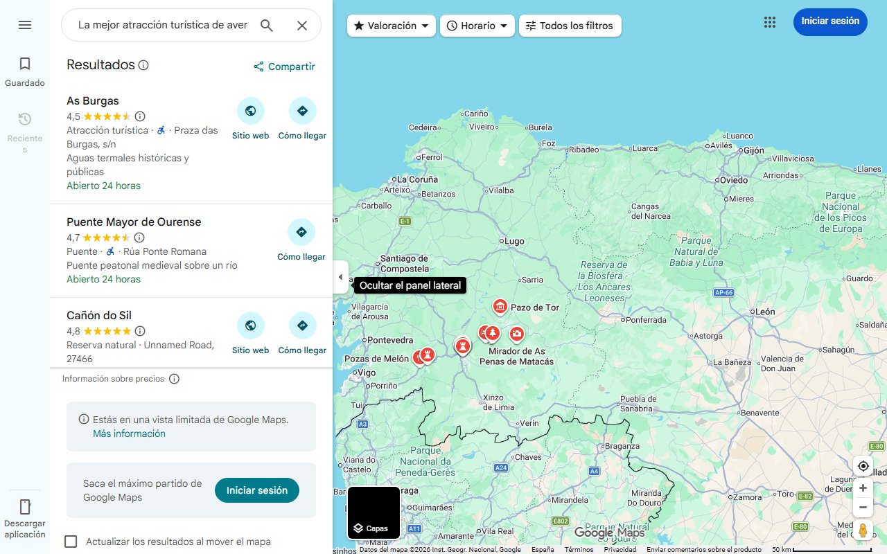 Mapa de La mejor atracción turística de aventuras de Europa, a tres horas de Ourense