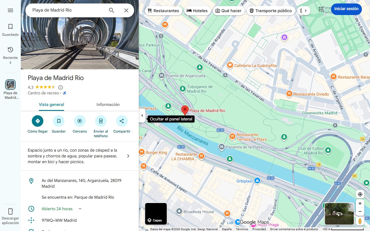 Mapa de La mejor playa para ir desde Madrid está a 370 km y se tarda en llegar poco más de tres horas: perfecta para una escapada