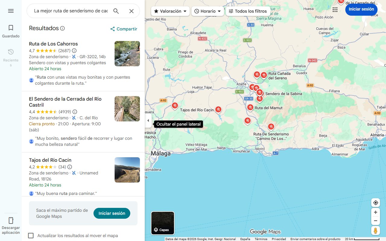 Mapa de La mejor ruta de senderismo de cada provincia de Andalucía: podrás darte un chapuzón en cada una de ellas - Andalucía Informa
