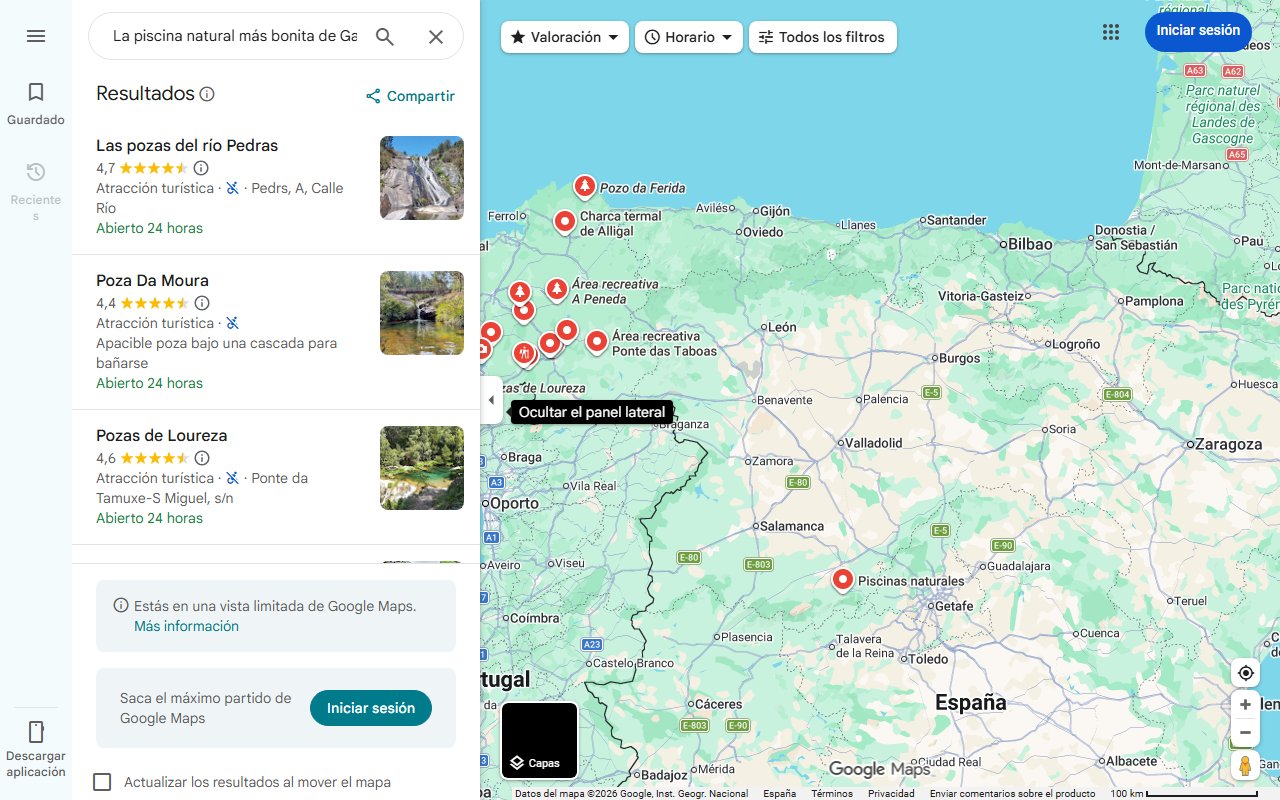 Mapa de La piscina natural más bonita de Galicia para disfrutar este verano: un oasis con acceso directo al Atlántico