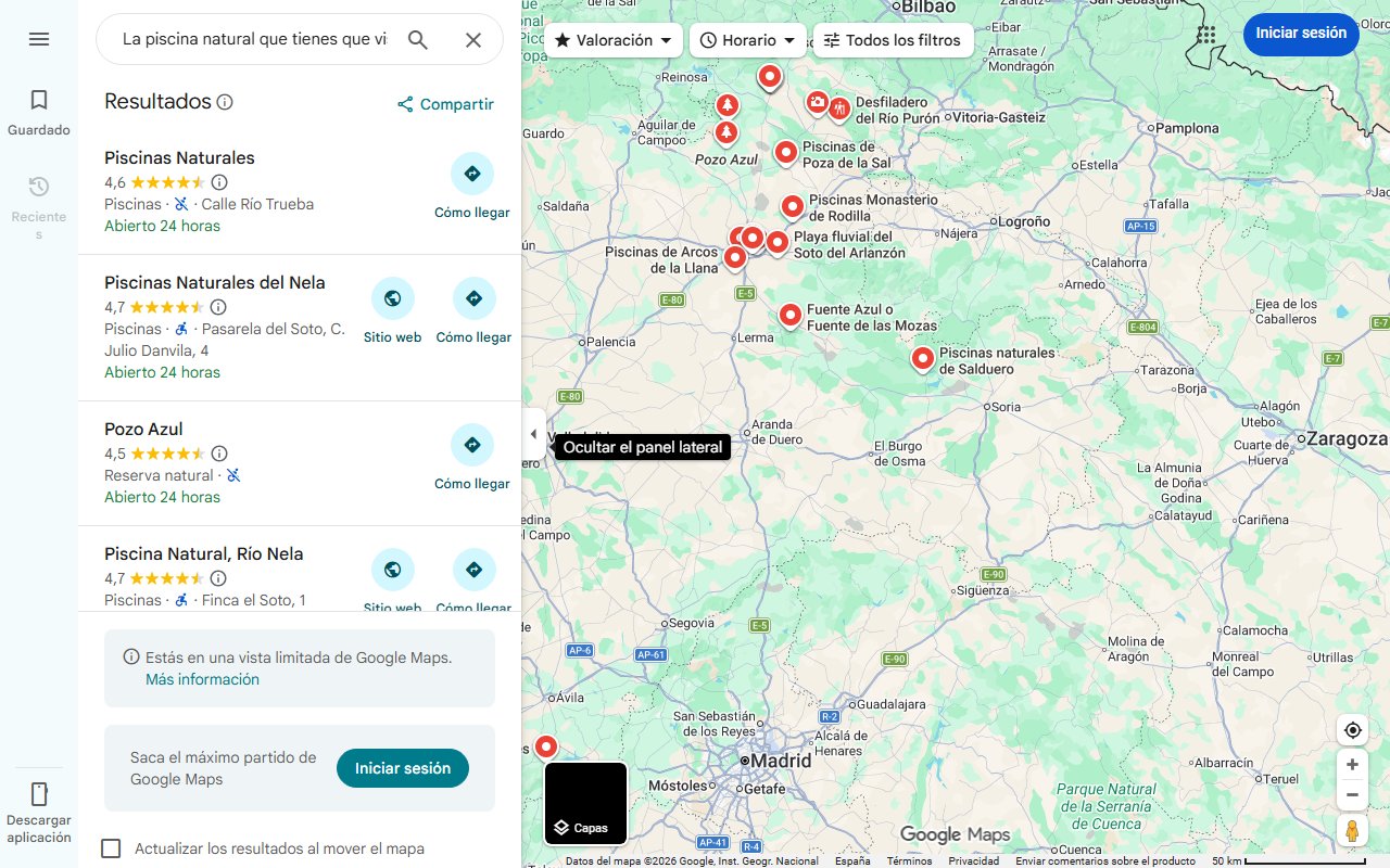 Mapa de La piscina natural que tienes que visitar sí o sí en Burgos este verano: conocida como el Everest del espeleobuceo mundial por su profundidad
