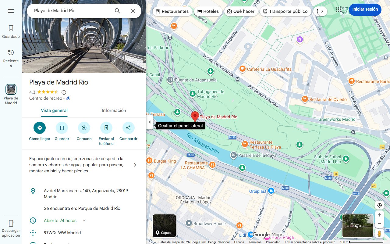 Mapa de La playa de España que más cerca está de Madrid tiene aguas cristalinas y es perfecta para una escapada
