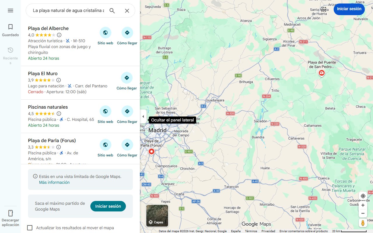 Mapa de La playa natural de agua cristalina a la que hay que ir sí o sí: está en uno de los pueblos más bonitos de España