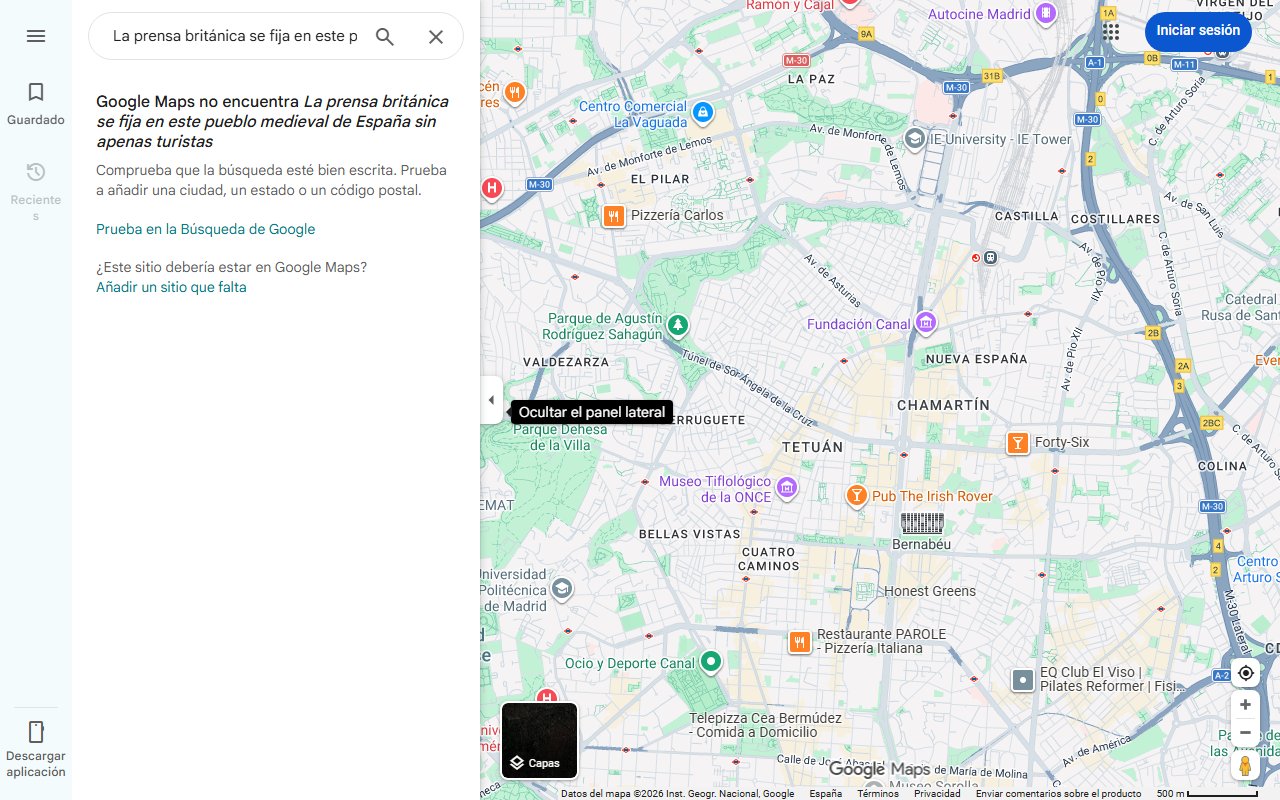 Mapa de La prensa británica se fija en este pueblo medieval de España sin apenas turistas: 