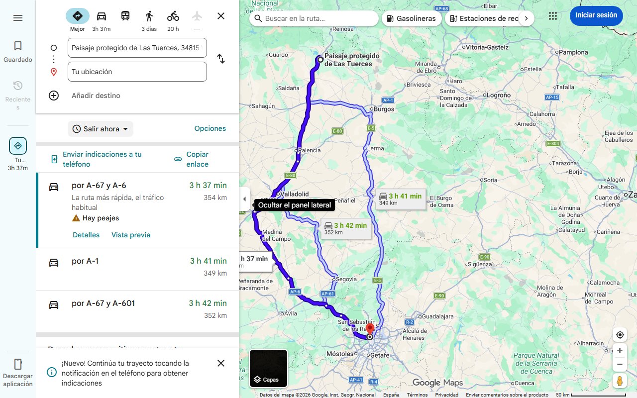 Mapa de La Ruta de las Tuerces: un museo natural al aire libre a menos de una hora de Cantabria