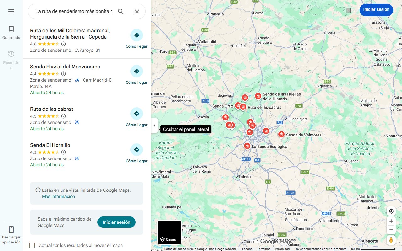 Mapa de La ruta de senderismo más bonita de España se llama La Senda de los Mil Colores: atraviesa la Sierra de Francia y debes hacerla una vez en la vida