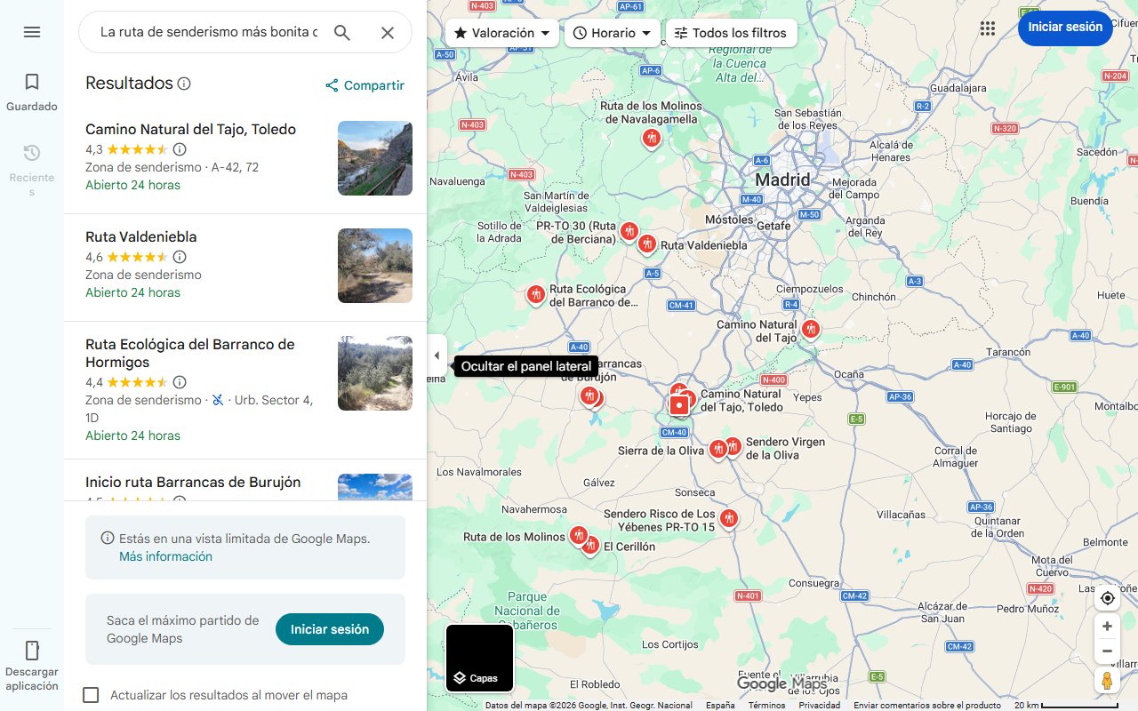 Mapa de La ruta de senderismo más bonita de Toledo: ideal para hacer esta Semana Santa