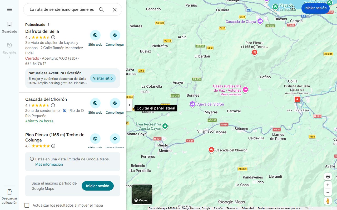 Mapa de La ruta de senderismo que tiene este pueblo de Asturias considerado uno de los más bonitos de España