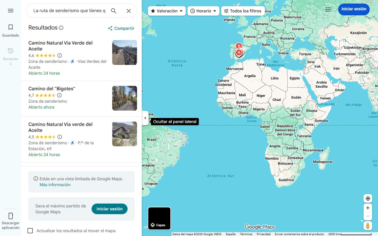 Mapa de La ruta de senderismo que tienes que hacer sí o sí en Jaén: sorpréndete con sus tres cuevas y con su cascada