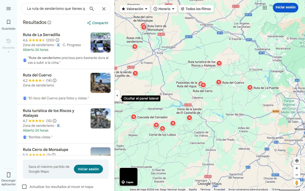 Mapa de La ruta de senderismo que tienes que hacer sí o sí en Ávila: a una hora de Madrid, con cuatro puentes medievales y un castillo