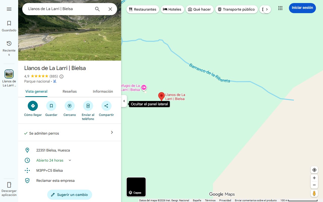 Mapa de La ruta fácil para hacer este verano en el Pirineo aragonés: un sendero botánico entre espectaculares cascadas
