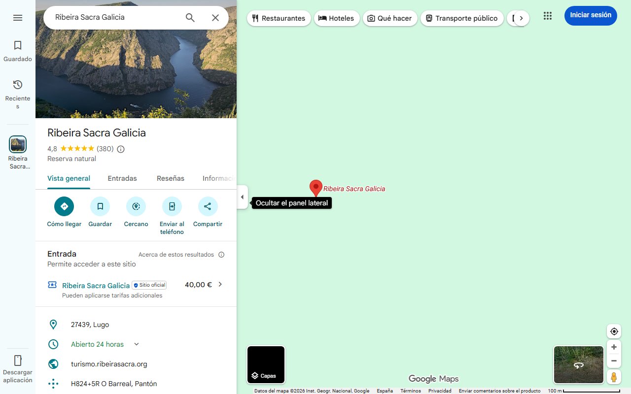 Mapa de La ruta sensorial perfecta para descubrir los paisajes más verdes y panorámicos de la Ribeira Sacra en verano