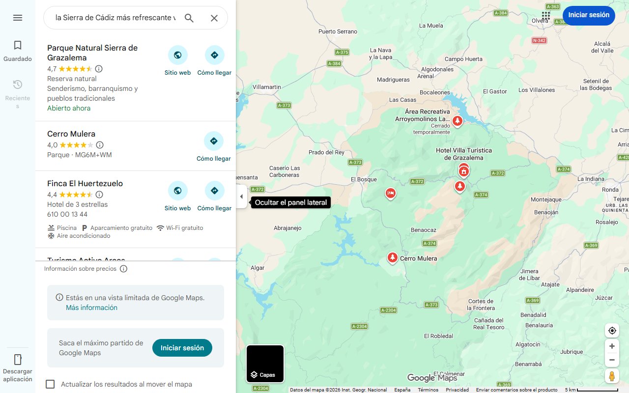 Mapa de El pueblo de la Sierra de Cádiz más refrescante vivirá un verano cultural repleto de actividades