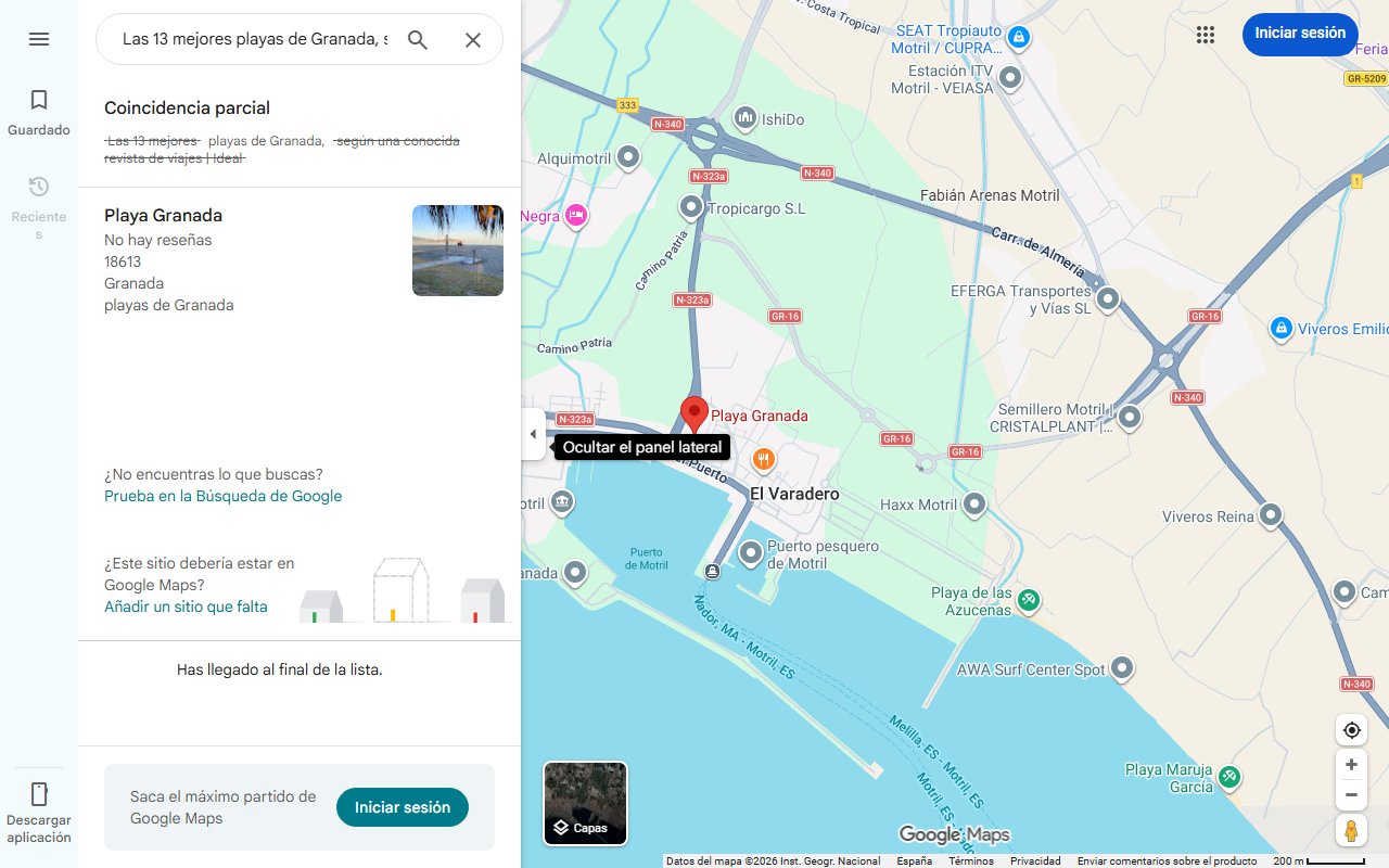 Mapa de Las 13 mejores playas de Granada, según una conocida revista de viajes | Ideal