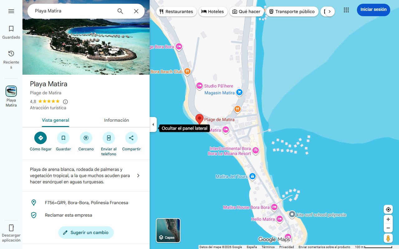Mapa de Las 'calas' de agua cristalina como Bora Bora o Seychelles: cerca de Aragón