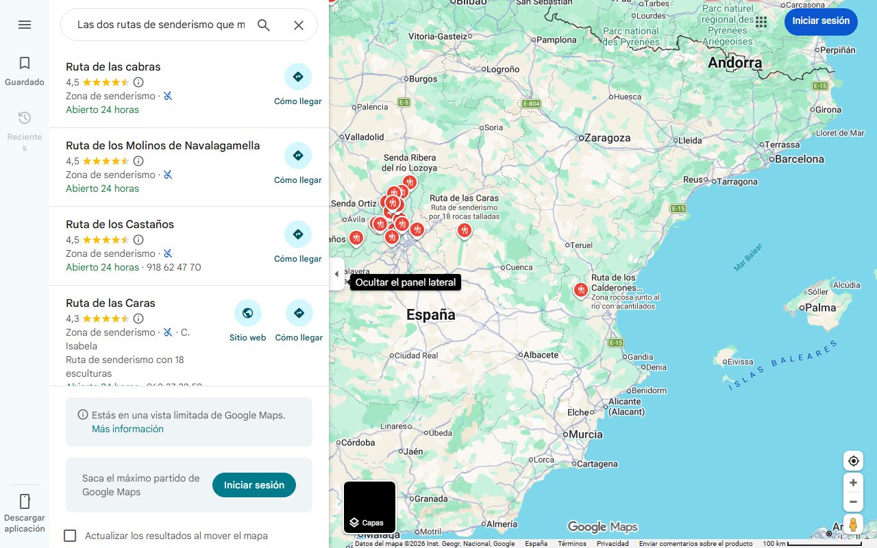 Mapa de Las dos rutas de senderismo que más se hacen en España (y otras seis que son top)