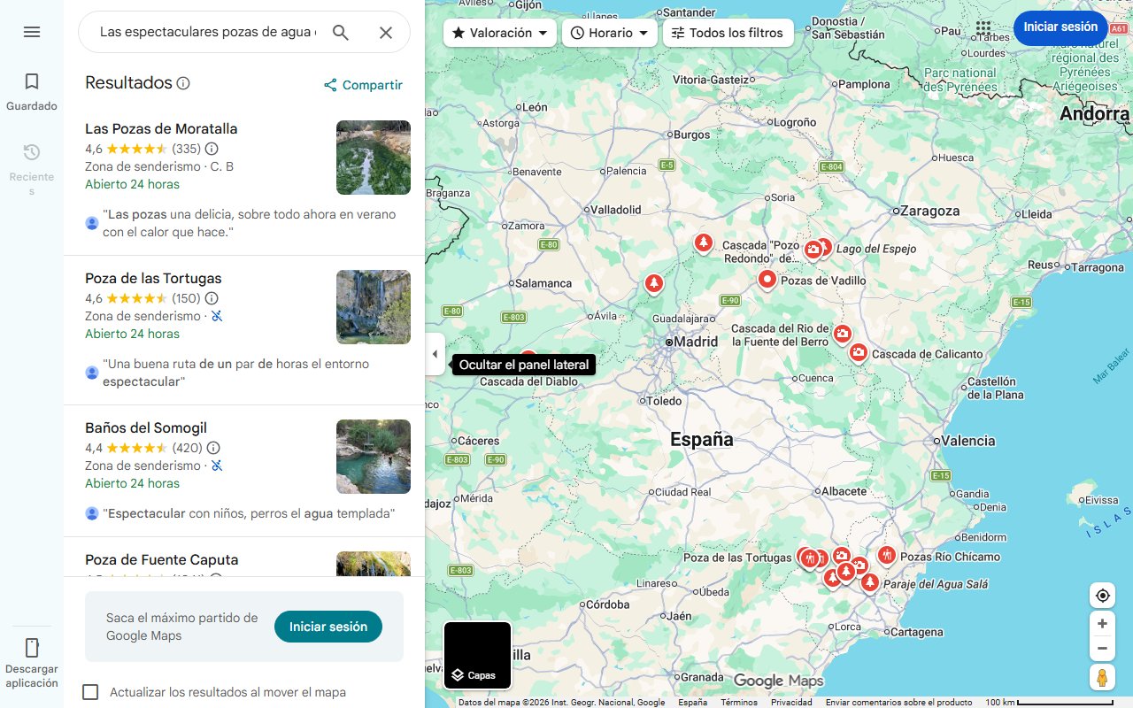 Mapa de Las espectaculares pozas de agua cristalina entre un desfiladero que hay que visitar sí o sí: a través de una preciosa ruta de senderismo