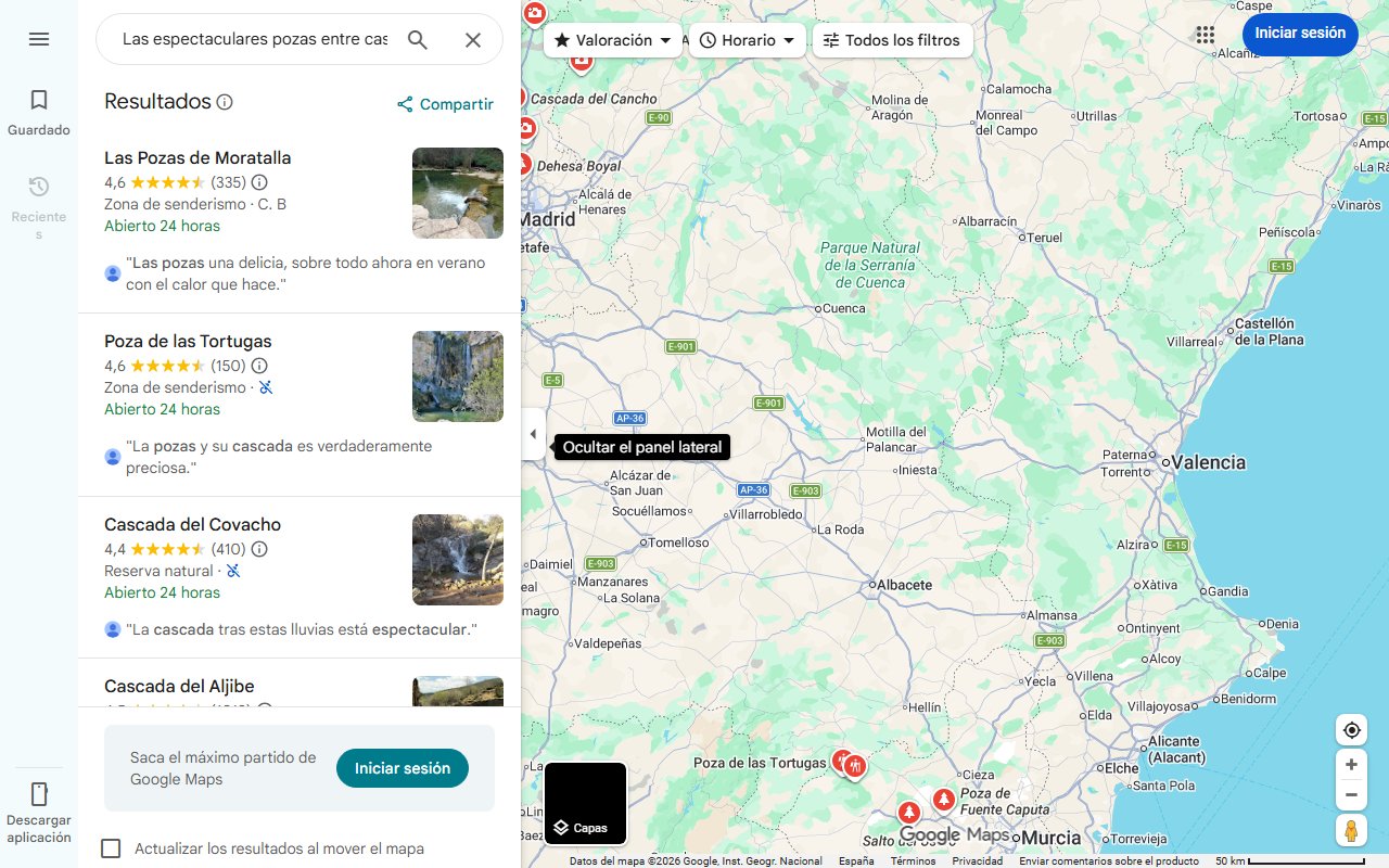 Mapa de Las espectaculares pozas entre cascadas que hay que visitar sí o sí: se llega a través de una preciosa ruta de senderismo