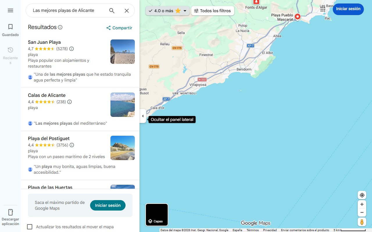 Mapa de Las mejores playas de Alicante: éstas son las más bonitas para disfrutar en verano