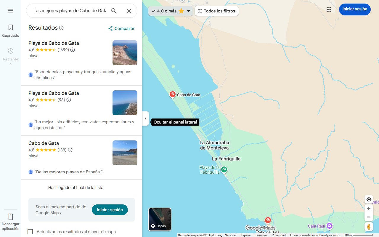 Mapa de Las mejores playas de Cabo de Gata: paraísos almerienses de aguas turquesas para disfrutar este verano