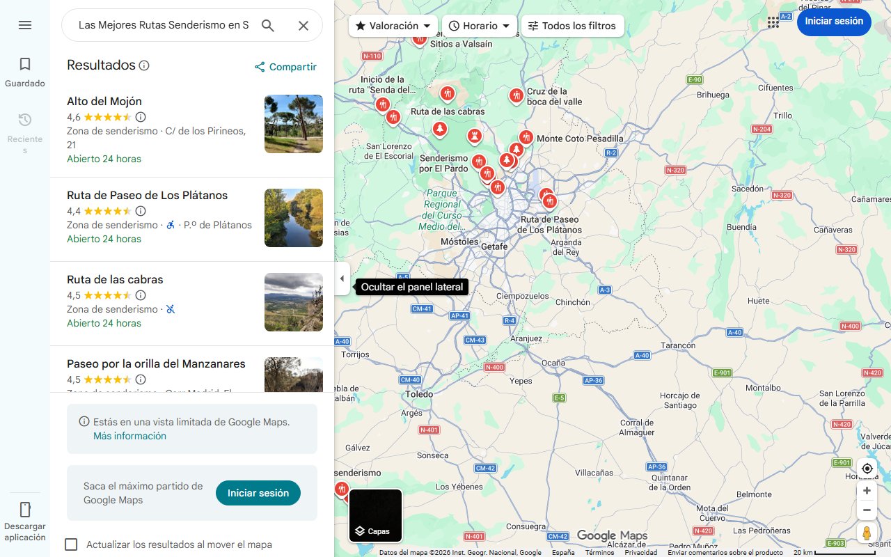 Mapa de Las Mejores Rutas Senderismo en San Pablo | Wikiloc
