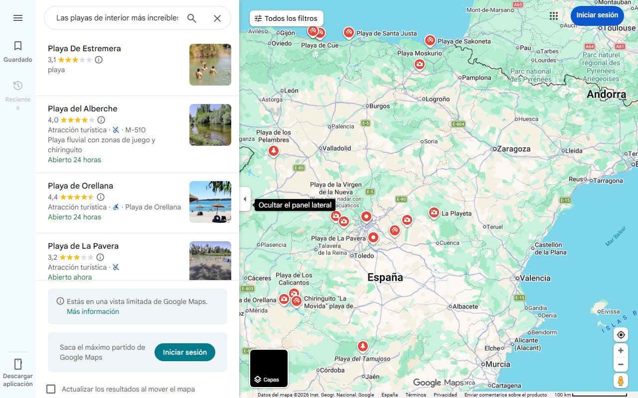 Mapa de Las playas de interior más increíbles de España: están en los Pueblos Mágicos de España y son perfectas para el verano